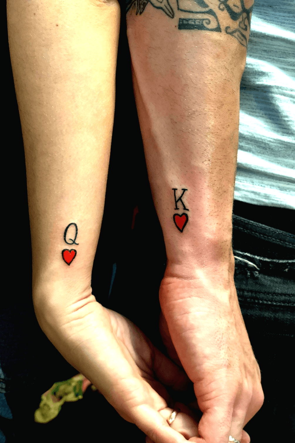Tattoo uploaded by stefano triolo  KQ king and Queen king queen  heart love  Tattoodo