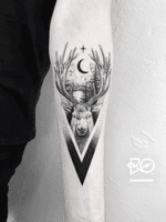 By RO. Robert Pavez • Deer Dreams ➖ Studio Zoi tattoo Stockholm 🇸🇪 • 2018 • #engraving #dotwork #etching #dot #linework #geometric #ro #blackwork #blackworktattoo #blackandgrey #black #tattoo #fineline
