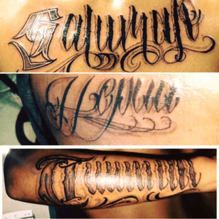 Freehand letters #freehand #freehandletters #tattoos 