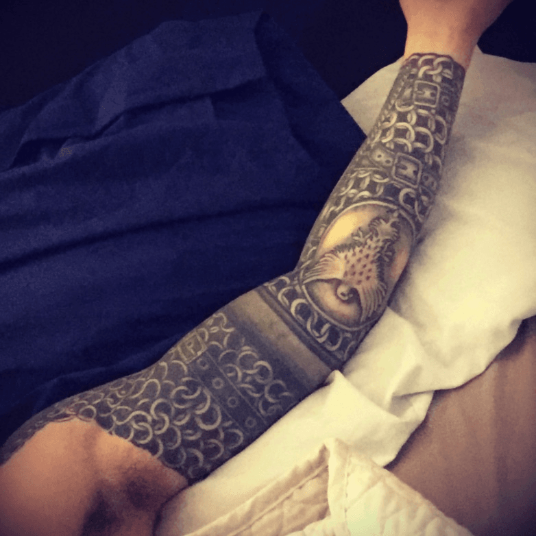 Tattoo uploaded by Jake  Chainmail Armour Sleeve  Tattoodo