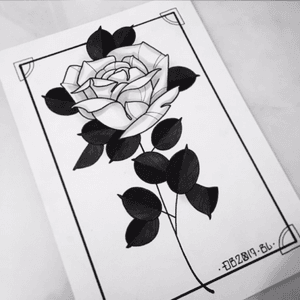 A5 Painting #danberry #tattoo #tattooflash #painting #rose 