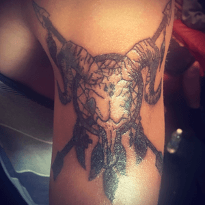 #dreamcatcher#animalskulltattoo 