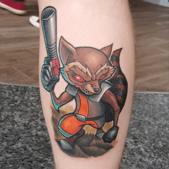 Rocket Raccoon tattoo by Luka Lajoie  Post 13265