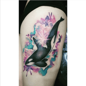#dreamtattoo my favorite mammal would love to have thos tattoo on me. The colors are so pretty. 
