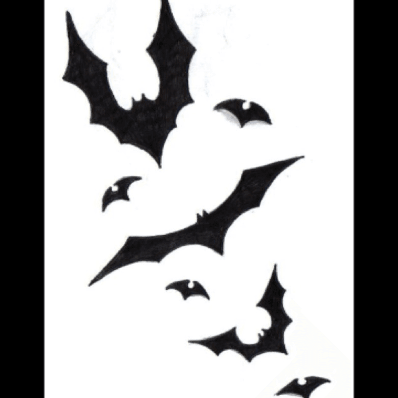 Bat swarm  Bats tattoo design Bat tattoo Tattoo design drawings