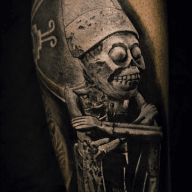 Mayan Death God tattoo