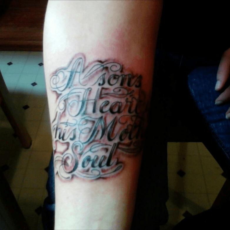 mom quote tattoos for men