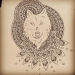 Loving my sisters tattoo designs #wolf #sketch