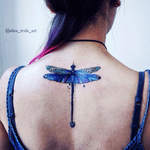 #alisatesla #dragonfly #spinetattoo 