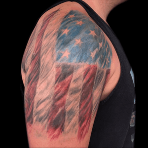 Tattoo by PeeWee Sinerco. #peewee #peeweesinerco #sinerco #tattoo #usa #usatattoo #america #americatattoo #flagtattoo #tattoos #tat #tats #tatts #tatted #tattedup #tattoist #tattooed #tattoooftheday #inked #inkedup #ink #tattoooftheday #amazingink #bodyart #tattooig #tattoosofinstagram #instatats  #larktattoo #larktattoos #larktattoowestbury #westbury #longisland #NY #NewYork