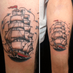 tiny little clipper ships can fit on forearms too