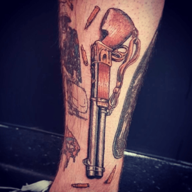 ConArtInk  winchester 1873 rifle tattoo leveraction  Facebook