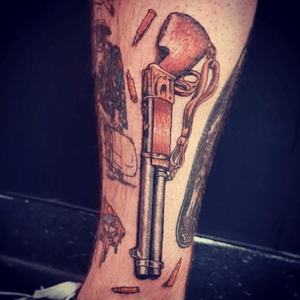 Winchester #rifle #tattoo #neotraditional #neotraditionaltattoo #color #colortattoo 