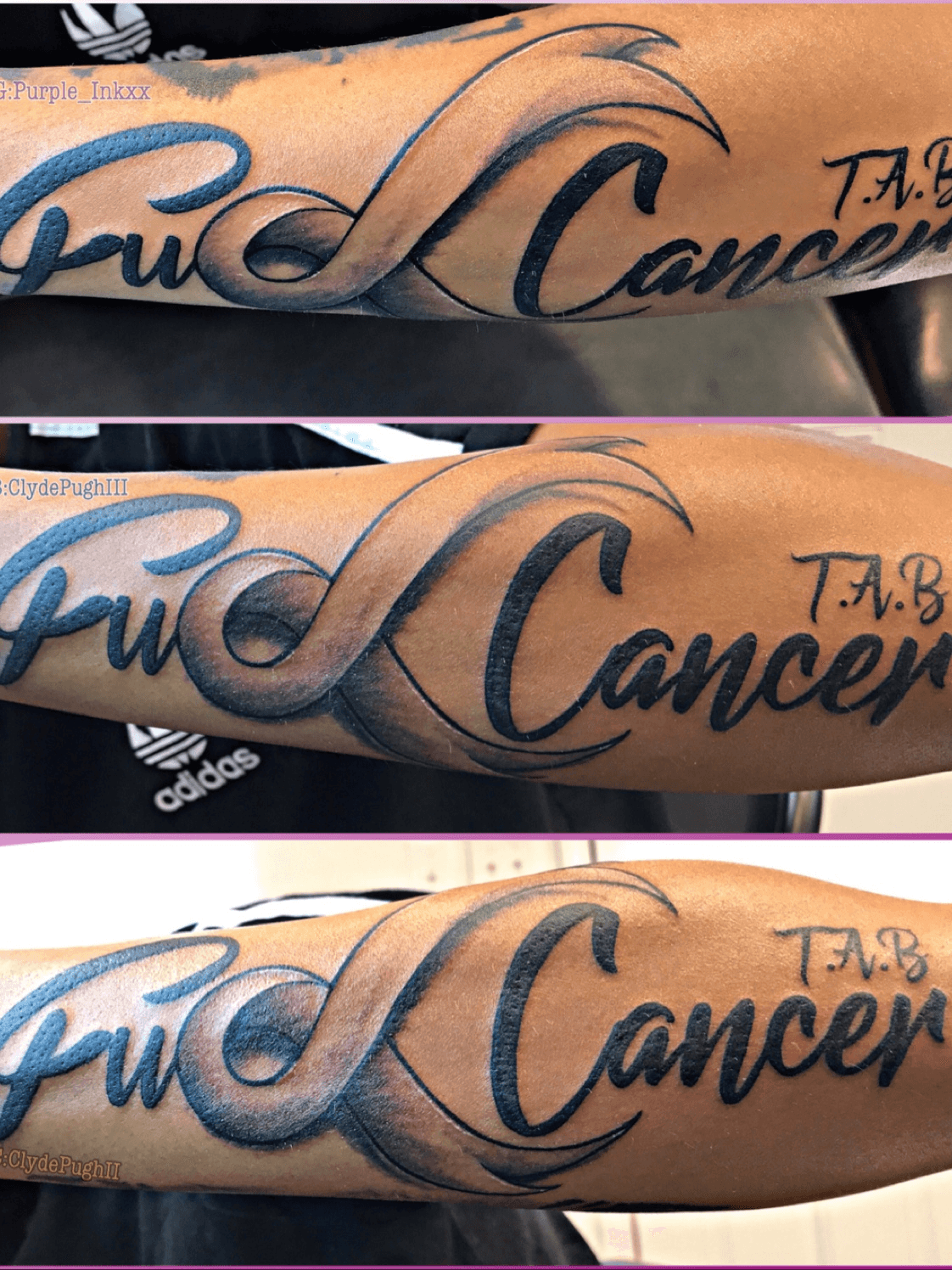 Fuck Cancer by Tony Adamson TattooNOW