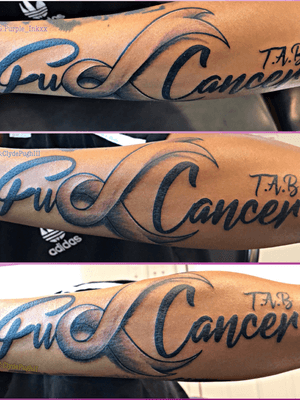 #purple_inkxx  #blackandgrey #tattooartist #cancer #fuckcancer #ribbon