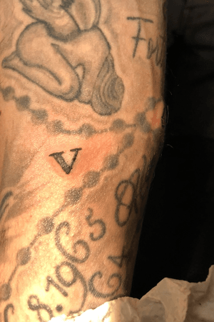 V #V #letter #tattooart 