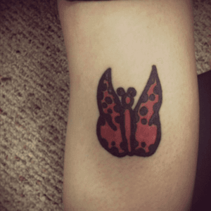 #butterflytattoo drawn by my friend's daughter when she was 9 or 10. Done by Stephan at Golden Monkey in Fredericksburg, Va.