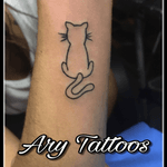 Tattoo de gatito 🐈 Ary Tattoos