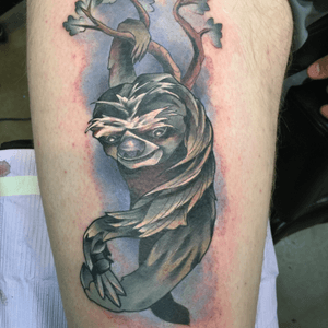 Sloth done by me please  email subdermalartcollective@gmail.com for appointment info 