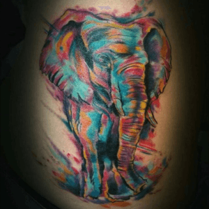 #elephant #watercolor #watercoloranimal #tattoosbygotti @tattoosbygotti #welove
