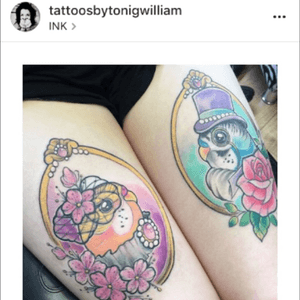 Go follow toni on instagram (photo by toni) #Artist #Art #Tattoos #GirlsWithTattoos #Budgies #Birds 