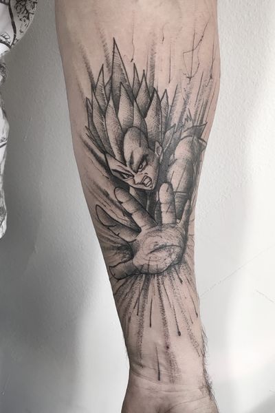 Nenhuma descrição de foto disponível.  Tatuajes de vegeta, Diseños de  tatuaje de dragón, Dibujos de dragón