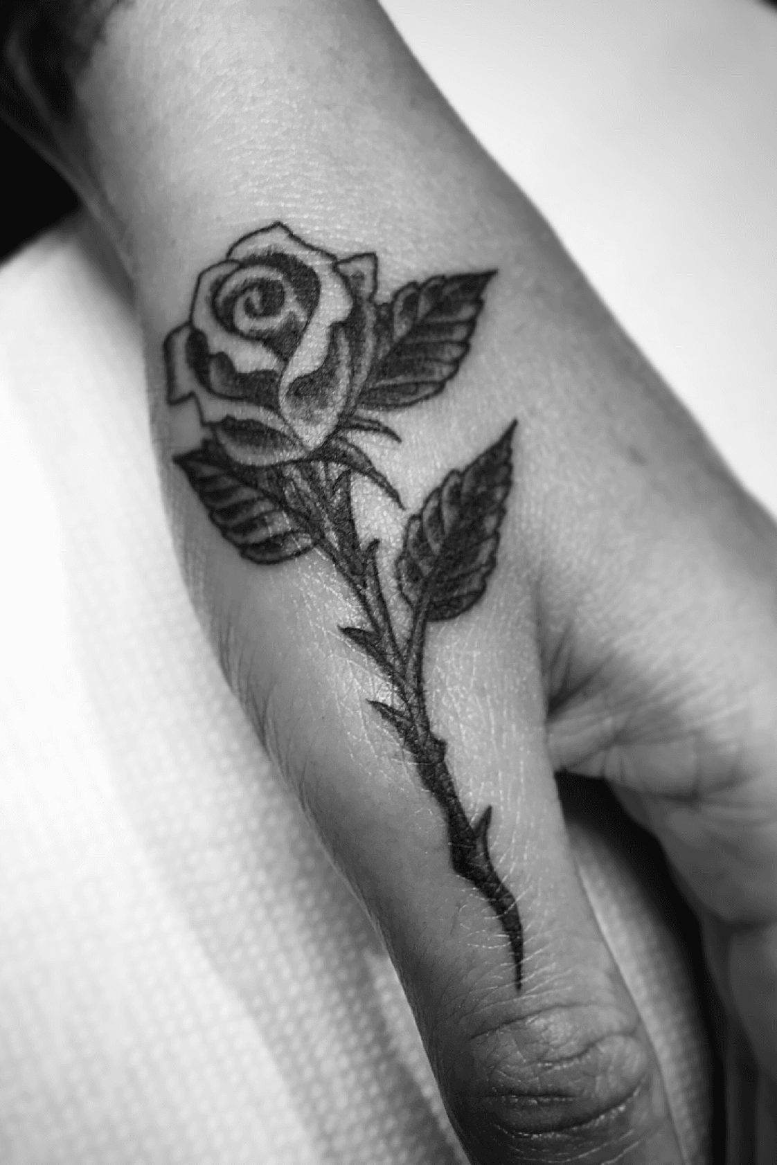 rosetattoo hashtag on Instagram  Photos and Videos  Finger tattoos Thumb  tattoos Rose hand tattoo