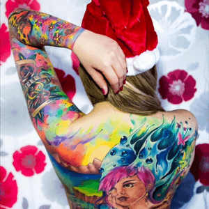 By Turco Tattooist #turcotattooist #turcotattoostudio #EdsonTurco #turkishstyle #turcotattoos #watercolor #watercolortattoos #trashfreestyle #Tattoodo #thebesttattooartists #amijames 