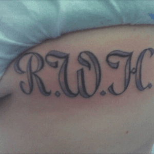 My fathers initials 10 year anniversary of his passing. #VintageTattoo