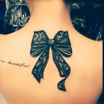 Lace bow tattoo #Lace #Bow 