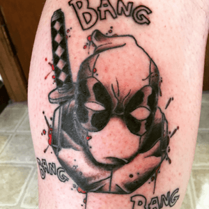 Finally got my Deadpool tattoo finished and it came out awesome Thanks to Dave from Working Class Tattoo