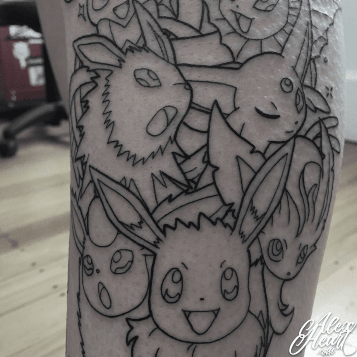 Every Evolution of Pokémons Eevee as Tattoos  Tattoodo