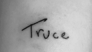 Just a tattoo i want to get. Sorry but i dont know artist or who took photo. Its tylers writing from twenty one pilots though