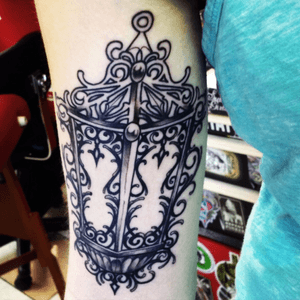 Lantern tattoo done by #SixGillCustomTattoos #lantern #TattooGirl #loveink #tattooaddict 