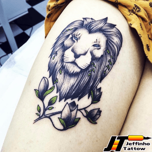 Tatuagem leão #jeffinhotattow #tatuagem #leao #lion #lion #liontattoo