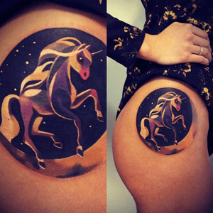 I love this #sashaunisex #unicorn tattoo! #megansdreamtattoo 