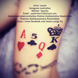 Artist: Austin Instagram:Austinzfoo WeChat: Voyzfoo Email : austinfoo123@icloud.com #Pokercard #crown #tattoo #sydneytattoo #austinzfoo #tattoos #sydneyaustralia #tattooideas https://www.facebook.com/Austin.yongz.fty