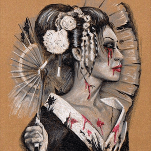 #megaandreamtattoo geisha zombie 