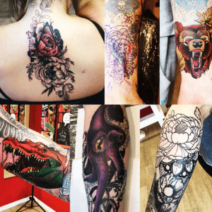A selection of tattoos ive done this month. 