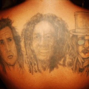 Braveheart, Bob Marley and Dracula on my back
