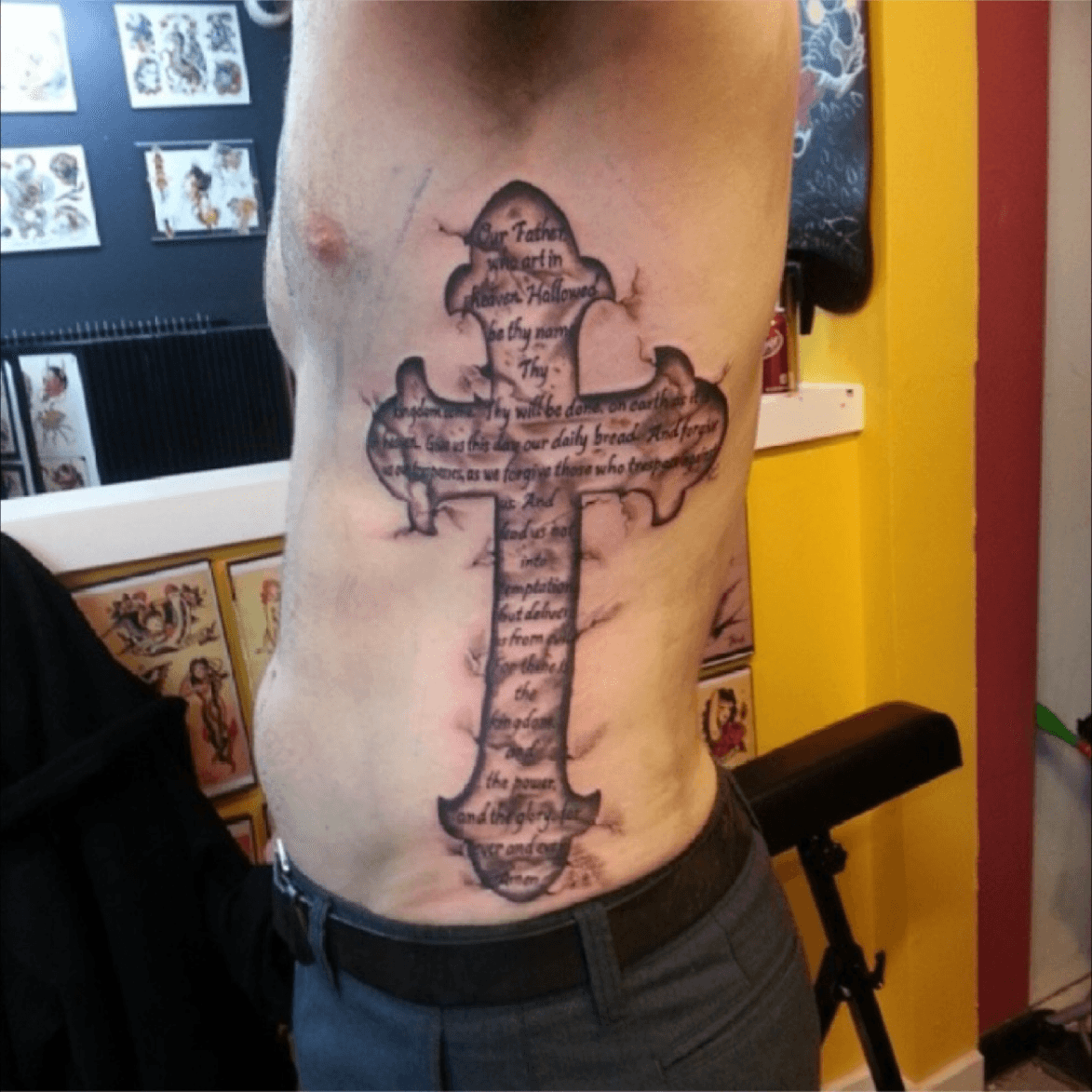 Tribal Cross Tattoo Ideas On My Ribs 013  a photo on Flickriver