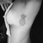 Side boob pineaple #sideboob #smalltattoo #tattoodo #pineaple #cute 