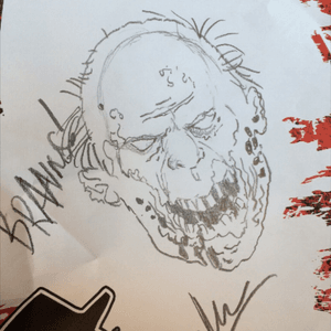 Zombie Head by artist Alan Robert 