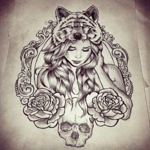 I would love this as a thigh piece it'd look so awesome #megandreamtattoo 