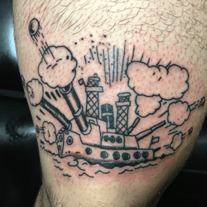 Classic cartoon battleship by larry in MD 