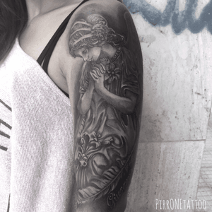 #tattoo #tattoos #ink #tattooed #tattooing #angeltattoo #blackandgrey #blackandgreytattoo #sicily 