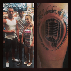 Memorial tattoo done by @amijames last year on my trip to miami #tattoo #ink #miamiink #loveit #lovehate 