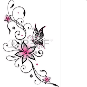 I really want this tat. But with a diffrent butterfly with the name Hanne in it. 😍. #megandreamtattoo 