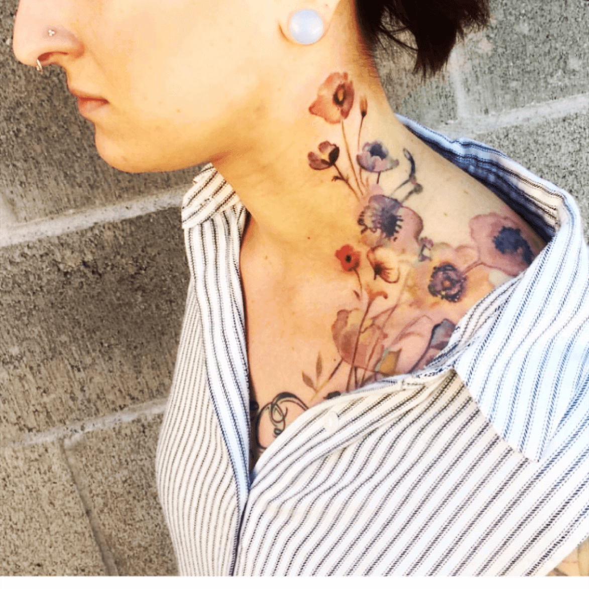 The Canvas Arts Temporary Tattoo Waterproof Hot  Sexy Tattoo for Mens   Women M93 19X9 cm Flowers Tattoo  Amazonin Beauty
