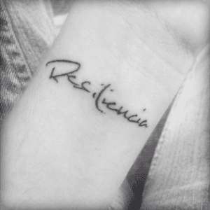 Resilience is one's ability to bounce back from a negative experience #resilience #wristtattoo #fineline 